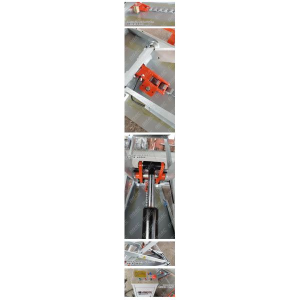 hidráulico de cuatro cilindros de la elevación de 4T el 1.2M Auto Scissor Vehicle con la rampa extensa