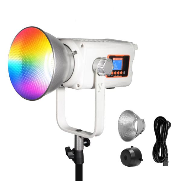 300W RGBW LCD Panel LED Video Light COB LED Full-Color Video Light 300w Rgb Video Light Led Photography Light