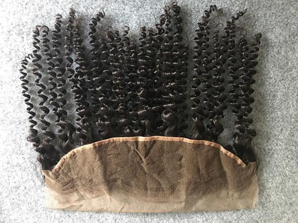 Brazilian Kinky Curly 13x4 Lace Top Closure Human Hair Ear To Ear Lace Frontal