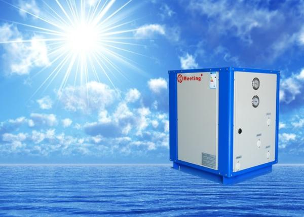 Meeting multifunctional water/ground source monobloc heat pump provides room heating and cooling R410A/R417A