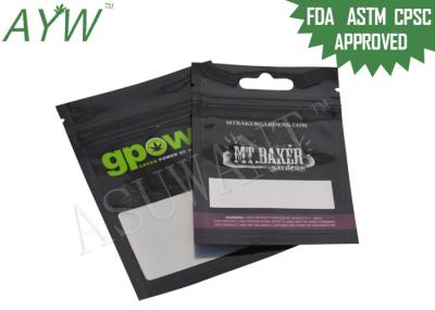 O zíper Resealable da prova do cheiro ensaca biodegradável para a medicamentação da marijuana