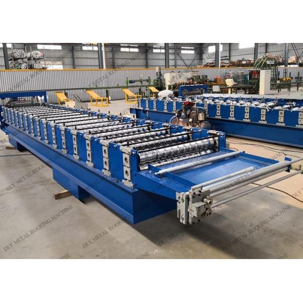 hoja del hierro acanalado 3P que hace el rollo del tejado del metal de la máquina 8000kg que forma el equipo