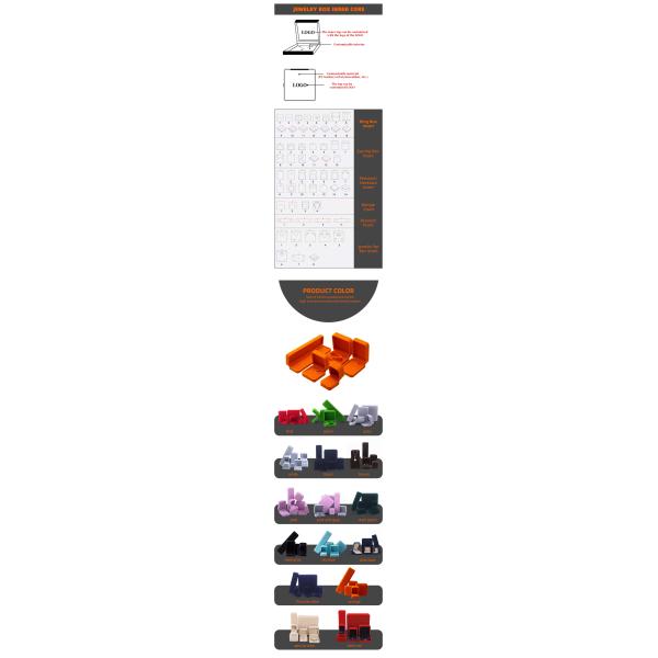 hign end Jewellery Box ring Necklace bracelet packaging Luxury square orange Velvet Jewelry Box