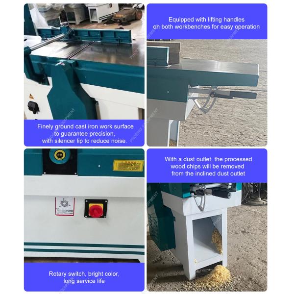 Industrial Wood Board Solid Woodworking 2500mm Long Table Wood Surface Planer Machine
