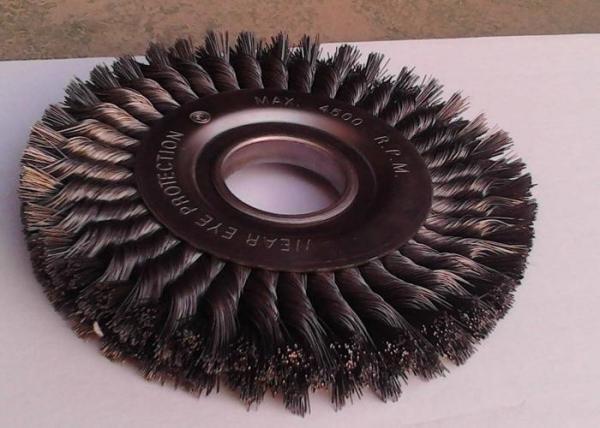 Cleaning Corrosion Twisted Wire Wheel Brush Three Layer Stringer Bead Wheels