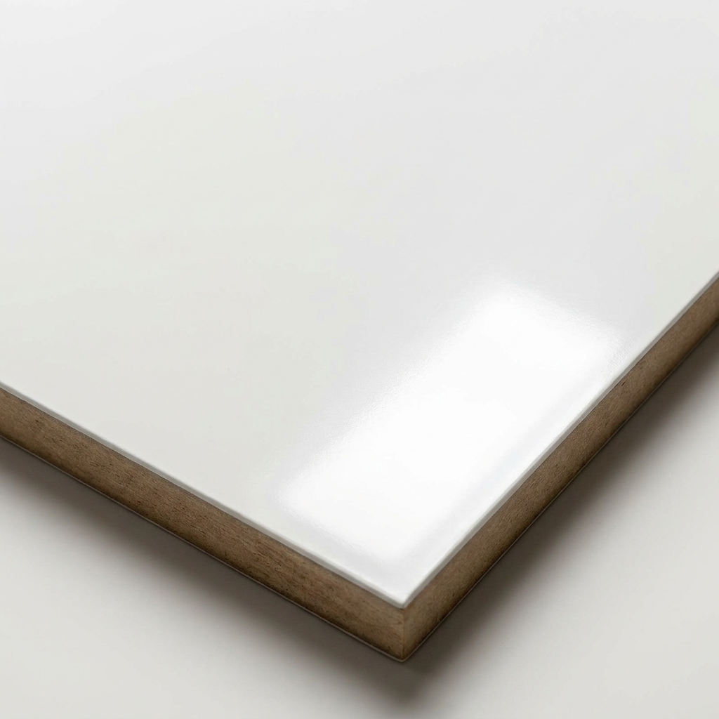 9mm 12mm Thickness White Melamine MDF Sheets For Cabinet Backboards Easy Machining