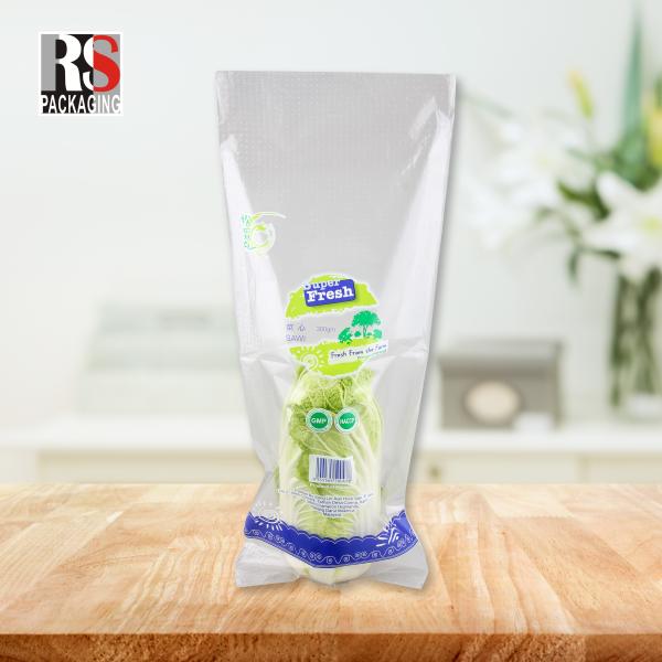 Прозрачные упаковочные пакеты для живых базилий и салата