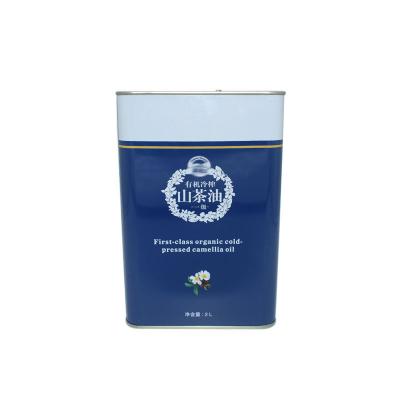 Food Packaging Cooking Olive Oil Tin Cans Customized Tinplate Material