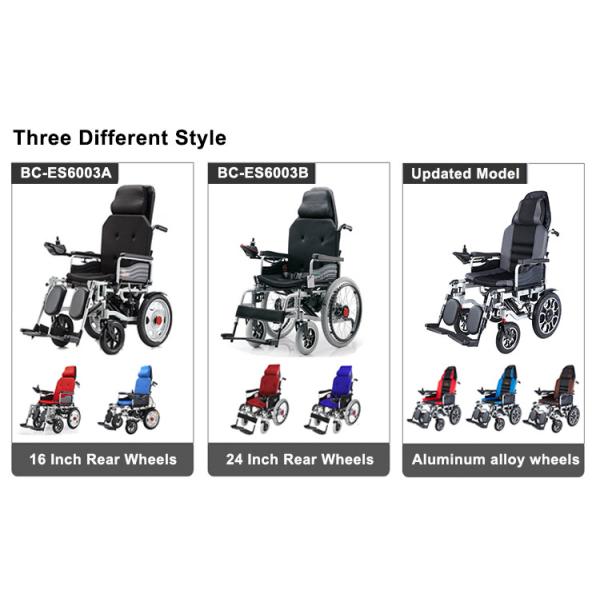 Disabled Electric Medical Transport Wheelchair With Remote Control Homecare