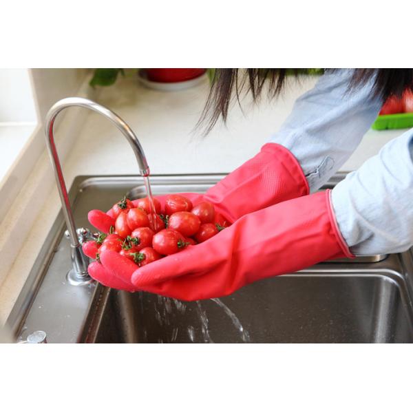 Перчатки Dishwashing домочадца 80g прокола устойчивые резиновые