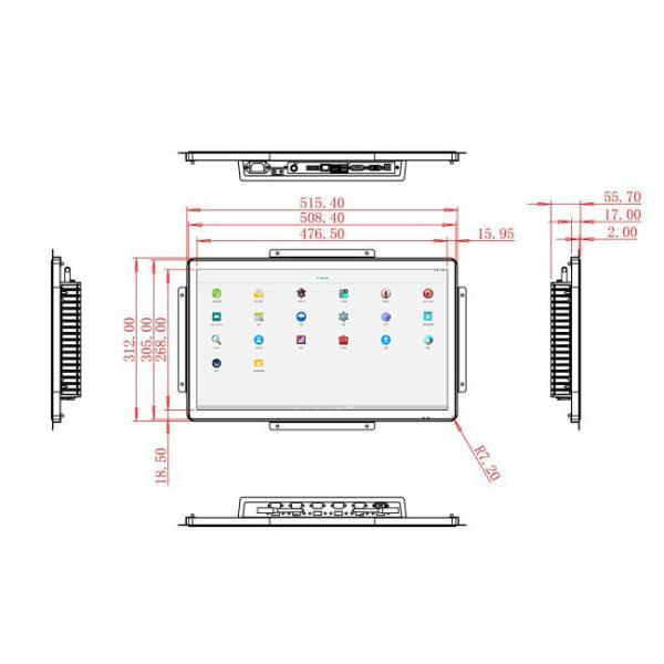 21.5-Inch Android Touch Screen for Digital Signage and Industrial Monitoring