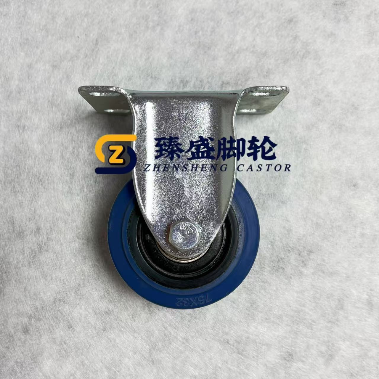 ISO 75mm Rubber Casters For Equipment Moving Solution