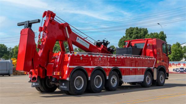China Sinotruk Howo Flatbed Truck Tow Truck Tilt Tray Towing Joint 40 Tons Rotator Tow Truck