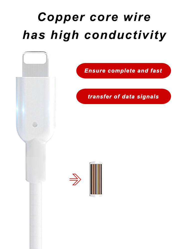 FCC USB 2.0 Lightning Cable 36g USB C Sync And Charge Cable