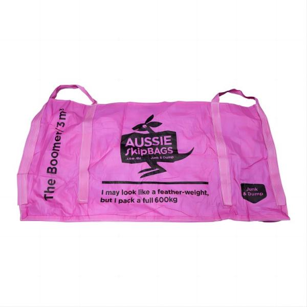 3 Cubic Yard Bag Purle Wast Skip Bag For Building Materials Garbage Junk Bag