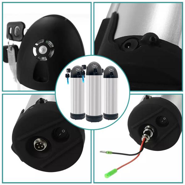 Scooter 10Ah Li Ion Bike Battery 1000 Cycles Ebike 18650 Cells