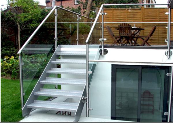 Building Stainless Steel Glass Stair Rails And Banisters Modern Design