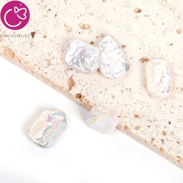Natural Freshwater Pearl White Loose Beads Square Rectangle Baroque Wholesale for Jewelry Making