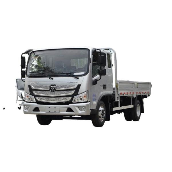 Caminhão da caixa da carga do caminhão da carga da luz de Foton Omak S1 160HP 4.17M Single Row Palletized