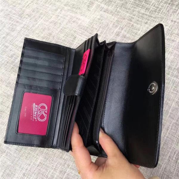 Authentic Smooth Stingray Skin Lady Large Wallet Genuine Leather Female Clutch Coin Purse Women Long Card Holders