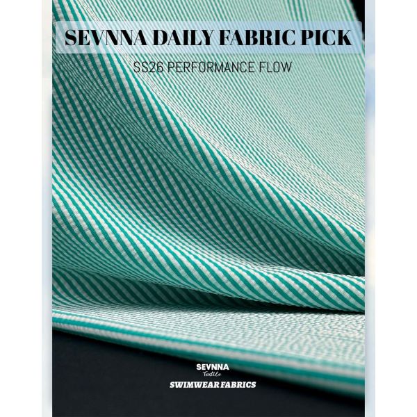 54%Recycled Polyester + 38%Nylon + 8%Spandex Recycled Swimwear Fabric for Beach, Pool