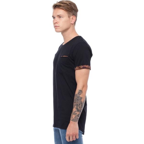 2017 Men new design tshirt with pocket rounded hem t shirt for wholesale