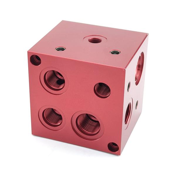 Técnico CNC Machining OEM Cliente Blocos de válvulas hidráulicas com pedido personalizado