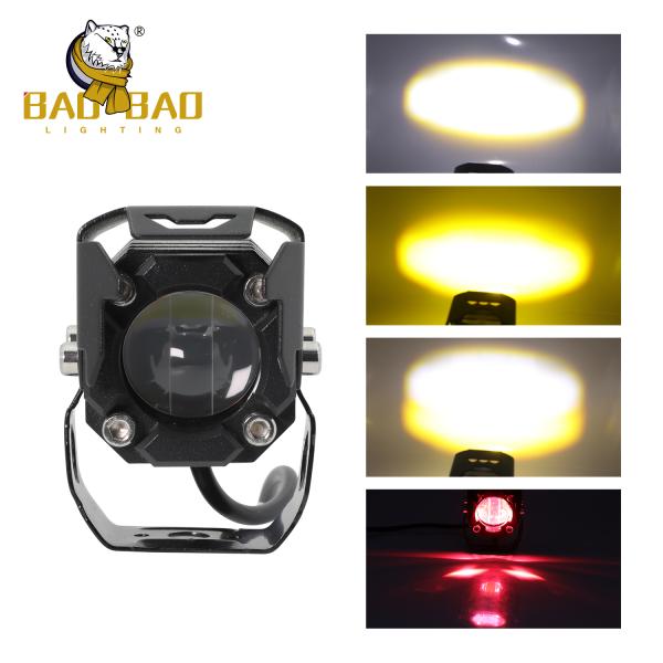 Red White Yellow 24V Aluminum Casing Motorbike Super Bright Spotlight