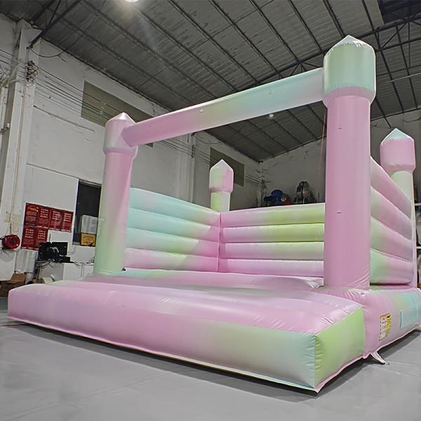 Commercial Moonwalk Pastel Bounce House Wedding Bouncy House Jumping Castle For Adults and Kids