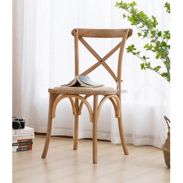 Silla de madera de boda de madera para banquetes y paquetes de correo