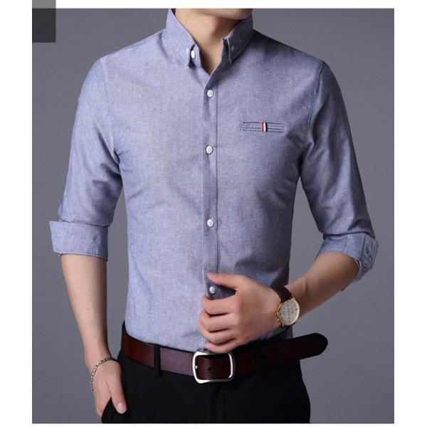 Vintage Custom Cotton All Over Print Plus Size Casual Long Sleeve Men's Oversized Shirt