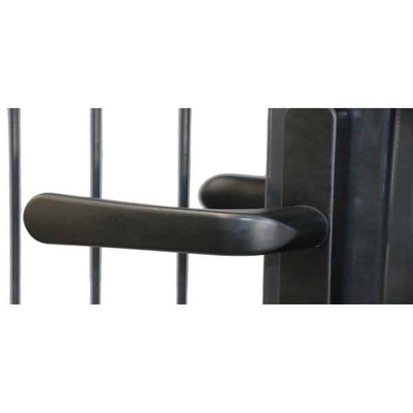 1.5x1m Metal Garden Fence Gate Hot Dip Galvanized Pvc Coated Welded