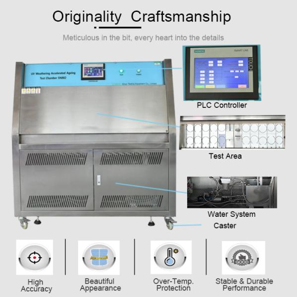 Камера экологического теста выветривания ASTMD 4329 УЛЬТРАФИОЛЕТОВАЯ ускоренная ход старея климатическая
