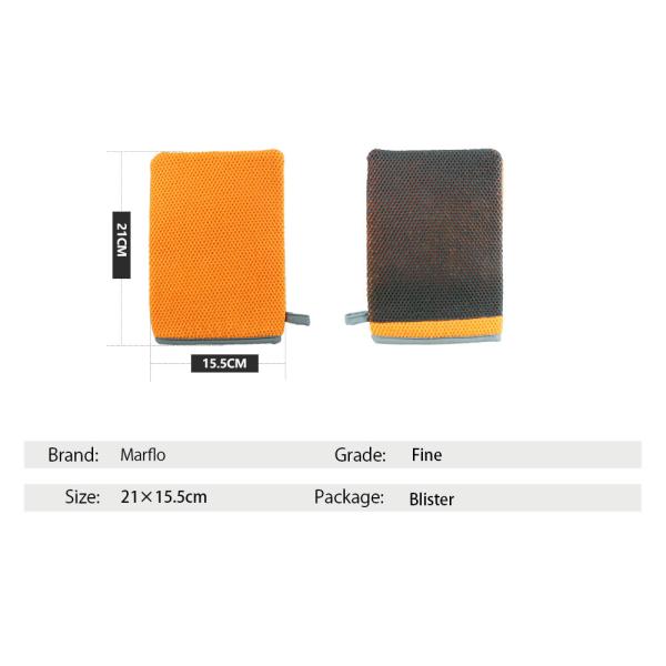 Effective Cleaning Orange Car Clay Mitt For Car Washing And Detailing S M L XL Size