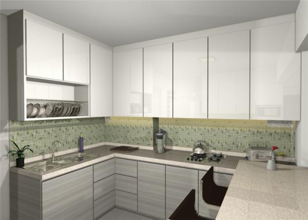 Marple Solid Wood Kitchen Cabinets Shaker Style Paint Finish Blum / Dtc Hardware