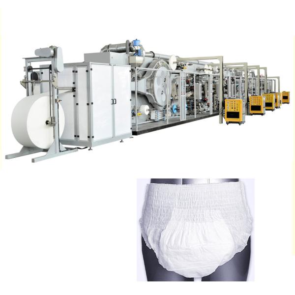 5m Tri Folded Pull Up Baby Diaper Machine , 20KW Pull Up Nappy Machine