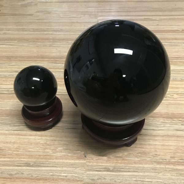 180mm Obsidian Ball Gemstone Sphere Carved Technique for Meditation Healing Divination Feng Shui