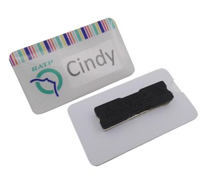 Embalagens de Nome de PVC Profissionais Personalizadas em Plástico em Línea Embalagens de Nome Magnéticas Com Arte