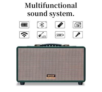Black 70W V5.0 Bluetooth Portable Speaker With 2 Microphones and Handle