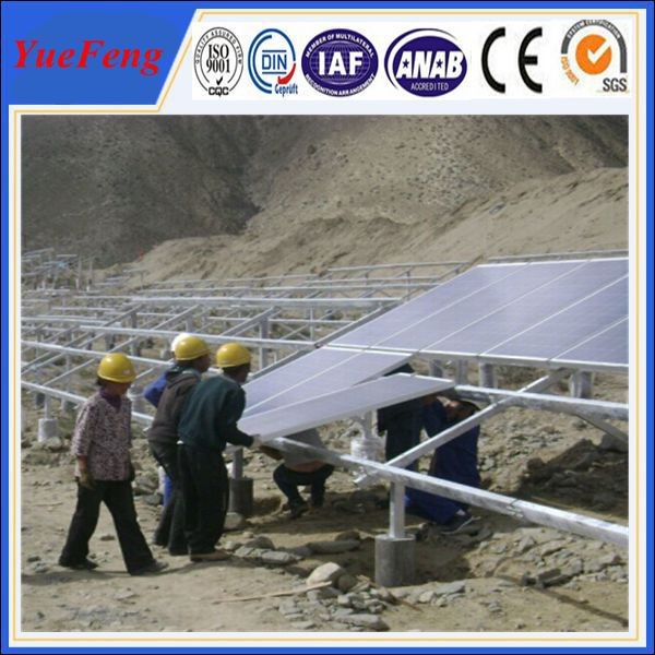 Ground mounted solar power plant project, solar mounting structure