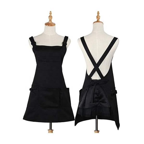 Adjustable Cotton Apron Uniform Blank Reusable Digital Print For Supermarket Worker