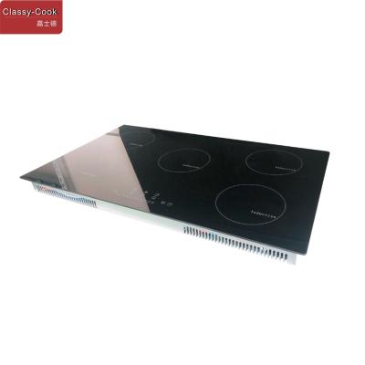 30 6kw 240v Black Glass Five Burner Wifi Induction Cooktop 5 Speed  Elements