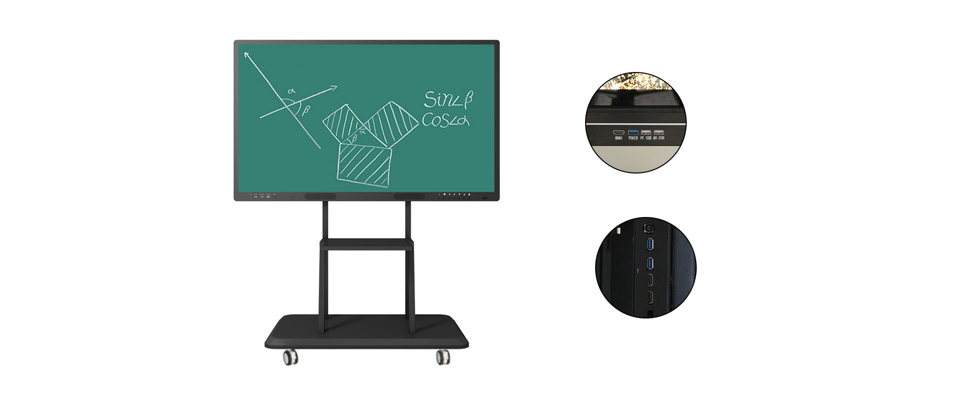 экран касания взаимодействующее Whiteboard образования 86inch LCD для классов