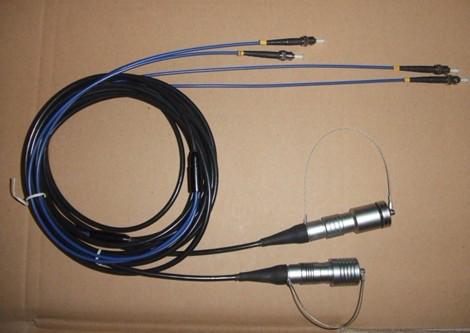 Military Tactical Fiber Optic Cable Patch Cord With FC ODC YZC Connector Pigtail
