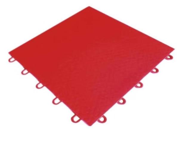 Plain Surface Flexible PVC Garage Floor Tiles Tightly Locked Anti Slip Water Resistant
