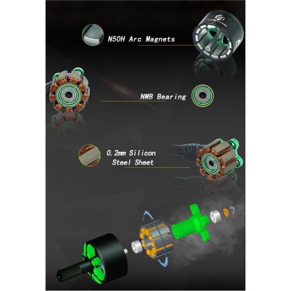 1506 4300KV Brushless BLDC Agriculture Drone Motor For FPV Racing Drones