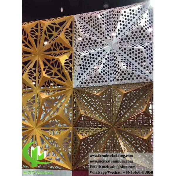 Écrans métalliques écran en aluminium façade feuille d'aluminium pour fenêtre et façade