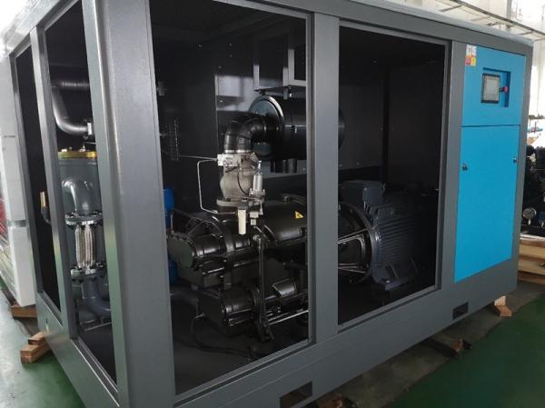 55kw 7 Bar Energy Saving Two Stage Screw Compressor big air flow two stage screw compressor with AC motor