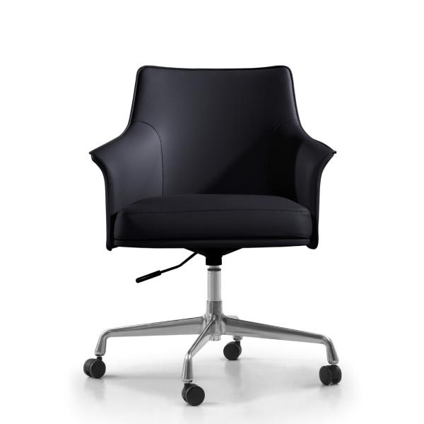 PU Leather Reclining Executive Office Chair Knee Tilt Chair