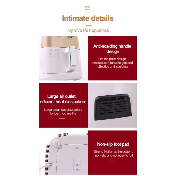 10V To 120V 220V To 240V Smart Air Fryers 0-60min